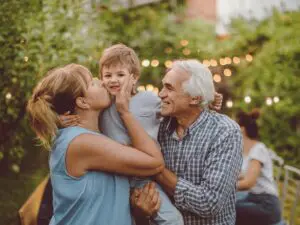 Grandparents with grandchildren